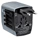 Produktbild LX7 Universal USB Travel Power Adapter Weltweite Internationale Cube Plug Adapter Für Großbritannien/EU/US/AU Über 150 Ländern Sicherheit Verschmolzen,Silver