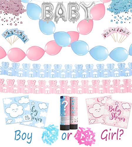 Preisvergleich Produktbild Baby Party Shower Gender Reveal Set