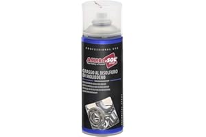 Ambro-Sol - G005 Graisse Spray au Bisulfure de Molybdène, Lubrifiant à Haute Stabilité Mécanique, Aérosol en Fer Blanc 100% Recyclable à l’Infini de 400 ml