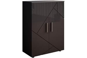 Vicco Armario Mediano Irma, Antracita Alto Brillo, 60 x 81 cm