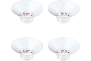 GOCROWEEN 4 Pièces inserts de bride 13 mm compatibles avec Momcozy M9/M6/M5/S12 Pro/V1 Pro/V2 Pro, pour Spectra/Medela/MomMed/Eufy/Lansinoh/Elvie, remplacement pour pièces Momcozy