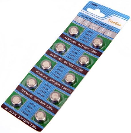 Set of 10 Batteries AG13 LR44 G13-A D303 L1154 L1154F EPX76 A76 RW82 357 SR44 alcalines