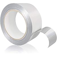 Tape-King Selbstklebendes Aluminium Klebeband [50mmx50m] I Hitzebeständiges Alu Klebeband zum Abdichten I Alutape…