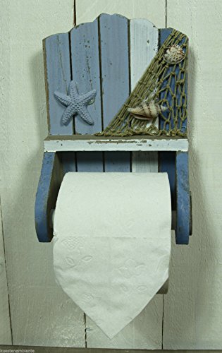 WC Rollenhalter Toilettenpapierhalter 21,5x15cm maritime Dekoration
