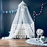 ▶ Einfach zu bedienen - Sehr einfach zu installieren mit mitgelieferten Stahlring, Haken und Schrauben; Eine lange Schnur am Zelt dient zur Kontrolle der Höhe, Sie können es flexibel an Ihren Platz anpassen; Schnell zu installieren