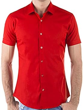Redbridge By Cipo & Baxx Slim Fit Kurzarm Hemd Business Hochzeit Freizeit