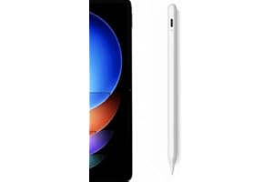 JUNWEIER Stylet pour Xiaomi Pad 7/7 Pro / 6S Pro, Mi Pad 7/7 Pro / 6S Pro 12.4" MiPad 7 6S Pro Tablette TactileStylets Stylo Actif Stylus Rechargeable Screen Touch Pen (White)