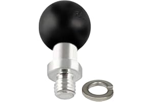 RAM Boule de fixation de 2,5 cm reliée à une tige filetée de 0,95 cm - 16.