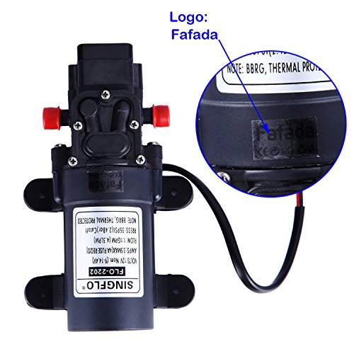 Fafada 12V automatische Druckwasserpumpe Wasserpumpe Trinkwasserpumpe Pumpe 4.3L/min - 3
