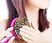 Detangling Brush with Mirror- No Tangle & Pain- Anti Static Soft Bristle- Massaging & Straightening Detangler- Rubberized Grip- Cool/ Cute Colors- Wet & Dry Detangle Comb- For All Hair Types (Pink) …