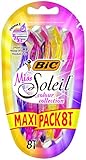 BIC Miss Soleil Colour Collection Lady Razors - Maxi Pack of 8