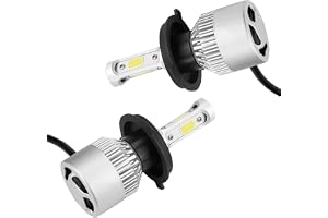 Tbest 2 Styck H4 LED 36W 8000LM Strålkastare Bil Låg Stråle 6000K