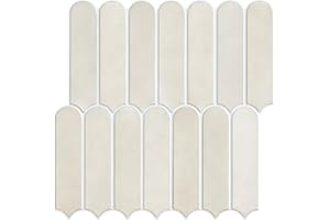 Commomy Płytki samoprzylepne do kuchenne, łazienkowe, odklejanie i przyklejanie płytki ścienne PCW, naklejki na płytki, do kuchni, łazienkowe, metra, 10 sztuk, 30 x 30 cm, Matowy