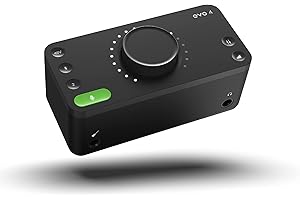 Audient EVO4, EVO 4 USB Audio Interface Soundkarte für Musikproduktion (2 in / 2 out USB-Audiointerface, 48 Volt Phantomspeisung, 2 Mikrofon-Vorverstärker, etc.)