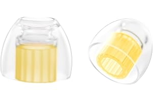 SpinFit W1 for IEM - SS - Patented Medical-Grade Silicone Ear Tips, Double W-Shaped Tube Core, More Stability