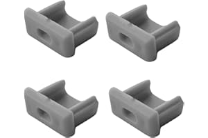 Evotrade Kit 4 Tappi Finali per Canalina LED MINI – Solo Tappi, Compatibili con Canalina Mini, Ideali per Rifinire Illuminazione Moderna di Ambienti, Cucine e Soggiorni (Colore Alluminio)