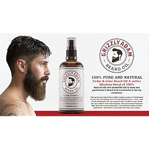 Beard Oil Cedarwood Lime Premium Beard Conditioning by Grizzly Adam - Soothes Skin Irritation - Anti Bacterial and… - Image 6