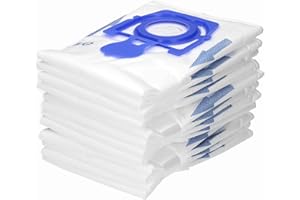 Wessper 12x Syntetyczne Worki do Odkurzacza pasujące do Zelmer Odyssey Protecto Meteor 2 Aquawelt 2000, 2010, 49.4000 Cobra Flip Aquos Aquario Elf Explorer Twix Voyager Roto Bonus