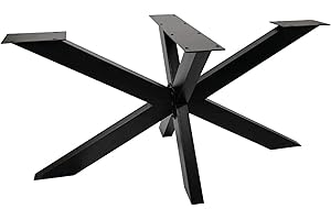 ‎NATURAL GOODS BERLIN Natural Goods Berlin 1x Tisch-Gestell Spider | Schwerlast Tisch-Beine aus Metall in Schwarz | Einfache Montage | Tisch-Kufen für DIY-Projekte wie Couchtisch & Esstisch | Tisch-Füße 71x78x150 cm