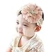 Etosell Kids Baby Gauze Flowers Headband Lace Bow Hair Wear Hairband Ribbon Pink