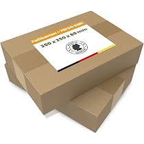 Produktbild von DHL Kleinpaket Versandkarton – 350x250x80 Mm, Automatikboden, Braun, Einwellig