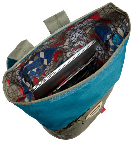 Case Logic LARI114HDN Larimer Rolltop Notebook Rucksack 35 6 cm  14 Zoll  mit Tablet-Fach Hudson