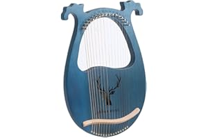 Acesunny Lyre Harp mogano High Hardness 16 corde per accordatura, pickup vintage, arpa in legno di mogano, regalo per chiavi di accordatura (#A)