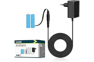 Lenink 3V Netzteil Batterieadapter Batterieersatz für 2 Stück AA Batterien, z.B kompatibel mit Bosch/Homematic IP/Eve Thermo Smart Home Heizkörperthermostat,Weihnachtstag Deko. (Schwarz)