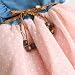 KKia Baby Girls Sleeveless Pleated Polka Dot Panelled Lace Jeans Belt Dress Pink 12-18 Months
