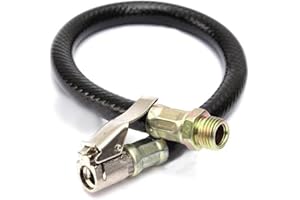 AUTOZOCO Tuyau pour gonfleur pneumatique de voiture 16,3 Pouces - Tuyau gonfleur - Accessoire compresseur - Adaptateur gonflé - Mandrin - Tuyau de gonflage avec connecteur