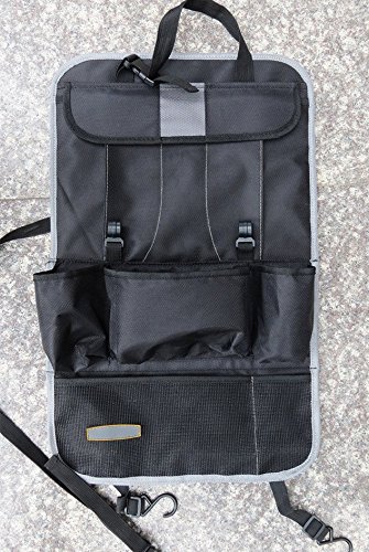 Rückenlehnenschutz Geräumiger Rücksitz-Organizer mit praktischen Rücksitztaschen inklusive Tablet Halterung Trittschutz für Reise-Utensilien und Spielzeug - 2