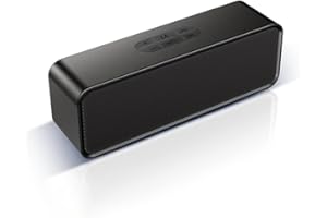 WGO Bluetooth Speaker, Portable Wireless Bluetooth Speaker HD Stereo Sound, IPX5 Waterproof, 12H Playtime, Mic, TF Card, Mini Speakers for Home Garden Party Camping Travel