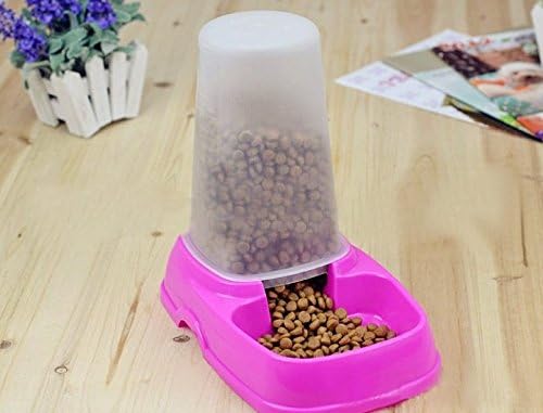 Automatic Pet Dog Cat Water Dispenser Dish Bowl Feeder Random Color