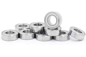 FUSHIBEARING Cuscinetti a sfera in miniatura ad alta precisione ABEC-5, 6 x 12 x 4 mm, 10 pezzi