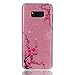 Produktbild Samsung Galaxy S8 Plus S8+ Hülle, Chreey Glitzer Design Handyhülle Weiche TPU Silikon Bumper Case Cover Skin Kratzfest Hülle Glatt Schutzhülle Backcover [Rote Plum]