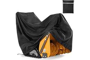 UCARE Schneefräsenabdeckung, staubdicht, wasserdicht, für die meisten elektrischen zweistufigen Schneewerfer (L: 153 x 84 x 115 cm)