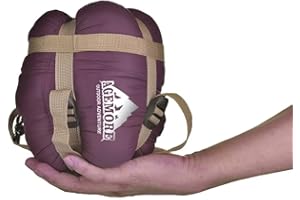 Agemore Ultra-light Warm Weather Rectangular Sleeping Bag, 75" L x 30" W, Lightweight Envelope sleeping bag for Outdoor Camping, Backpacking & Hiking - Fit for Kids, Teens and Adults