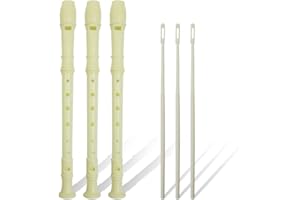 HAOHAI 3 Stück Blockflöte Diskant Sopranblockflöte, 8 Löcher Sopranflöte Sopranflöte Sopranflöte Griffblockflöte Instrument für Kinder Studenten und Anfänger