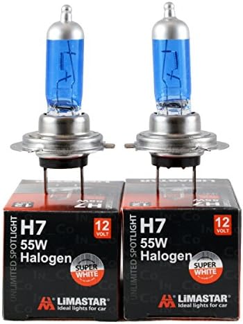 2x H7 55 W 12 V Super White Halogen Light Bulb For Citroen C5 II, C5 (RC _) II Break (Re _), DS3 Xsara (N1), XSARA Break (N2)