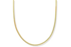 GOLDENCAT Collar Zoe, Collar Plano de Serpiente, Cadena Plana Dorada, Gargantilla Dorada Acero, Collar Clavícula, Longitud 350 mm, Prolongador 50 mm, Acero Inoxidable, Baño Oro 14k