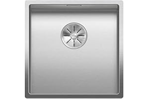 Blanco 523385 CLARON 400-U Évier de Cuisine Inoxydable, Acier durinox, 400 mm Largeur du Bassin