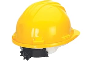 Climax M77797 Casque de chantier avec molette Jaune