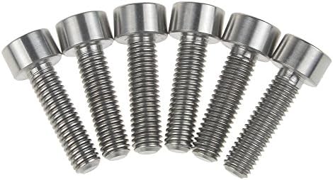 Wanyifa Titanium M5x18mm Hex Square Head Bike Stem Bolt Screws Orignal Color Pack of 6