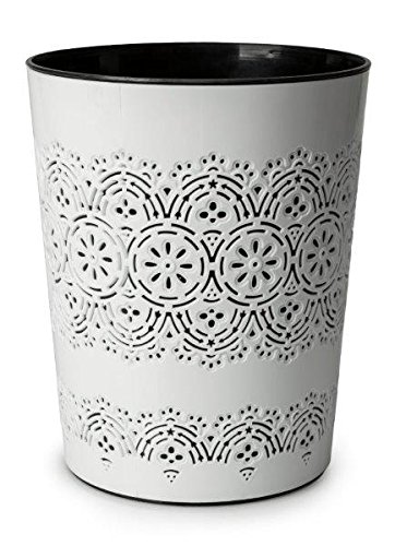 Canyon 9 Liter Flora Container Papierkorb, Lagerplatz für Büro Raum Badezimmer Gebrauch weiß