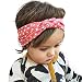 Rosennie New Fashion Dot Cross Children Weave Twist Headband Baby Headwear (Pink)