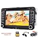 Produktbild VW Autoradio mit TV-Backup-Kamera in Dash 7inch Screen-Auto-DVD-Player eingebaute 8 GB GPS Navigation Karten-Karte FM AM RDS Radio-Empfänger Bluetooth USB / SD Aux Optional Carlogot + CAN-Bus-Adapter