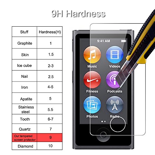 iPod nano 7th Generation Cristal Templado Vikoo 9H 2 5D 0 26m Ultra Delgado Shatterproof Protector de pantalla de Vidrio Templado HD Flim Tempered Glass Screen Protector para iPod nano 7th Generation reviews iPod nano 7th Generation Cristal Templado Vikoo 9H 2 5D 0 26m Ultra Delgado Shatterproof Protector de pantalla de Vidrio Templado HD Flim Tempered Glass Screen Protector para iPod nano 7th Generation