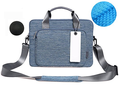 Simtyso ShockProof Neoprene Laptop Sleeve Hülle11.6 13.3 15.4Zoll Laptop Tasche Schultertaschen Schutzhülle Ultrabook Tasche für Apple MacBook Pro Retina 15 Dell XPS 15 Acer Chromebook 15 Asus ZenBook Pro Acer Aspire V15 (15.4zoll,blau+ball)