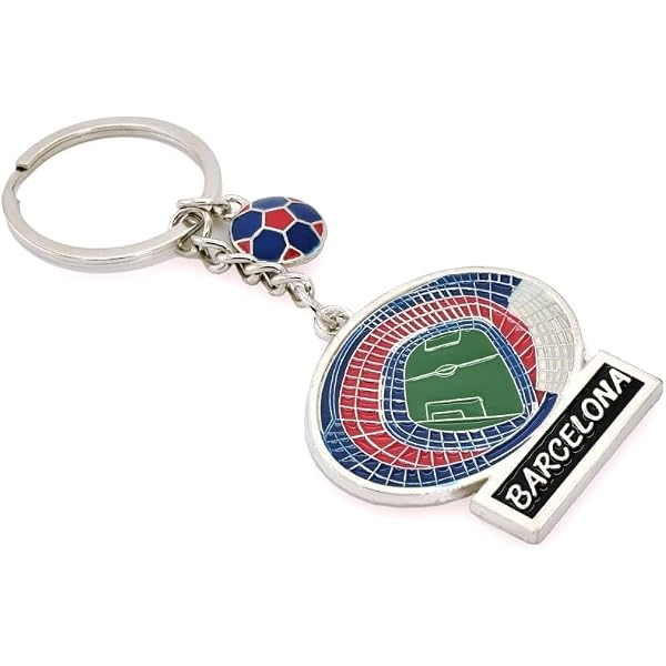 Porte-clés Caoutchouc Barcelone 8 Cm - 0,9 Cm D'épaisseur - Fini Premium - Cadeau Fan Blaugrana