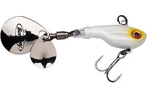 Berkley Pulse Spintail Jig Lure con lama Spinner & Berkley Fusion Treble Hook – Esca dura per pesce persico, trota, luccio